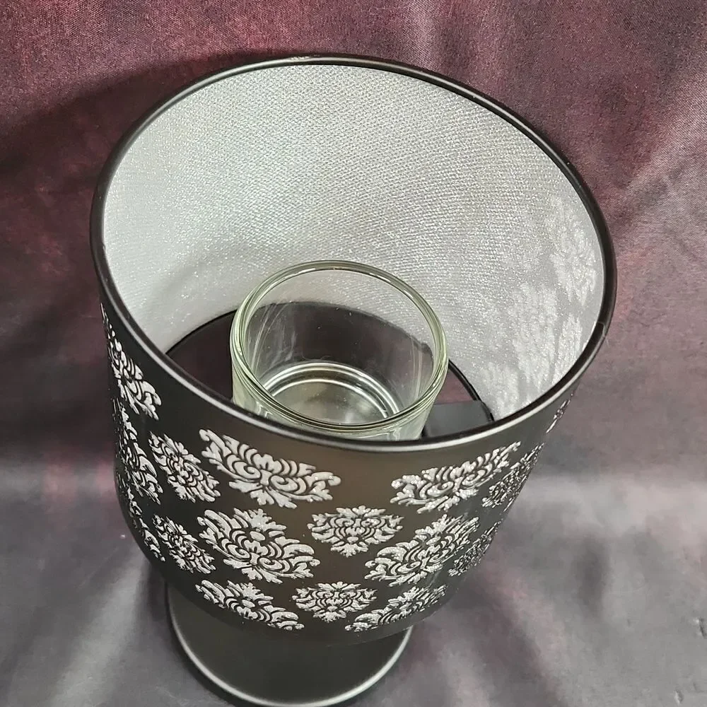 🩵NIB Partylite Black Boudoir Tealight/Votive Candle Lamp - Picture 11 of 16